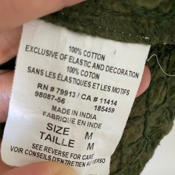 MOTHERHOOD MATERNITY Olive Green Embroidered Top - Picture 4 of 5